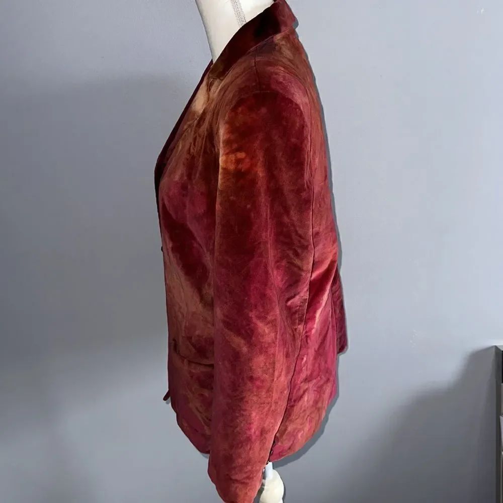 🔥Rare! Rough Tumble Velvet Retro Blazer Jacket! - Picture 3 of 11